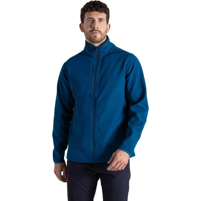 Craghoppers Mens Expert Basecamp Soft Shell Jacket XL Poseidon Blue Water Repellent Wind Resistant