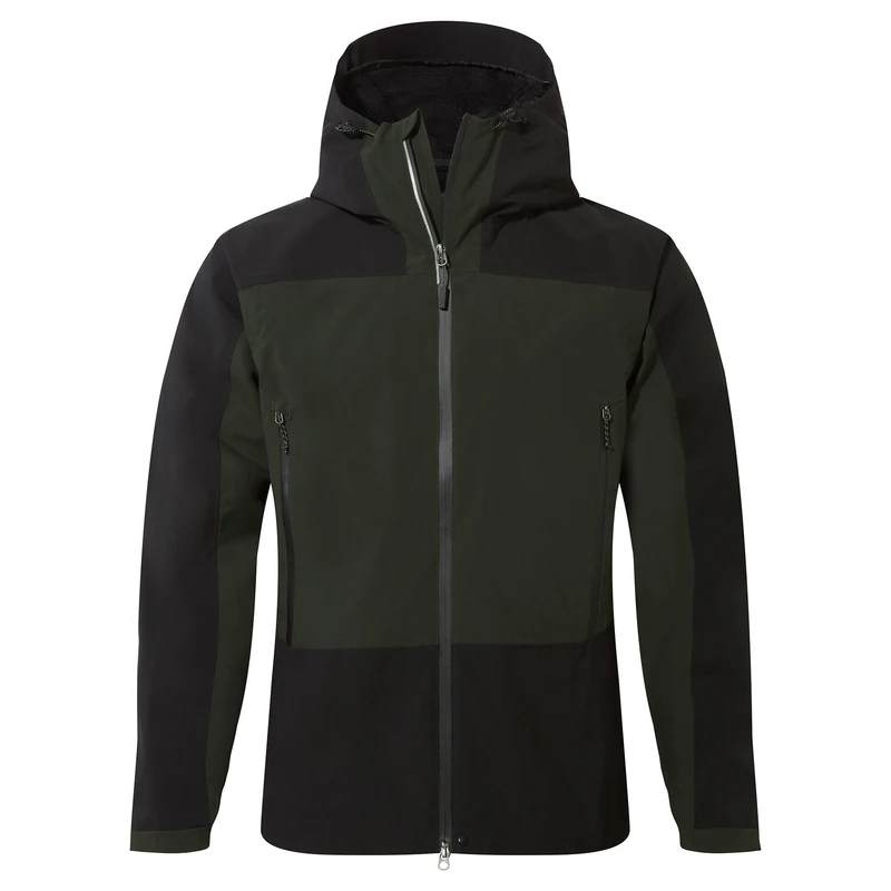 Craghoppers Mens Expert Active Jacket Rain Coat, Dk Cedar/Blk, XS EU