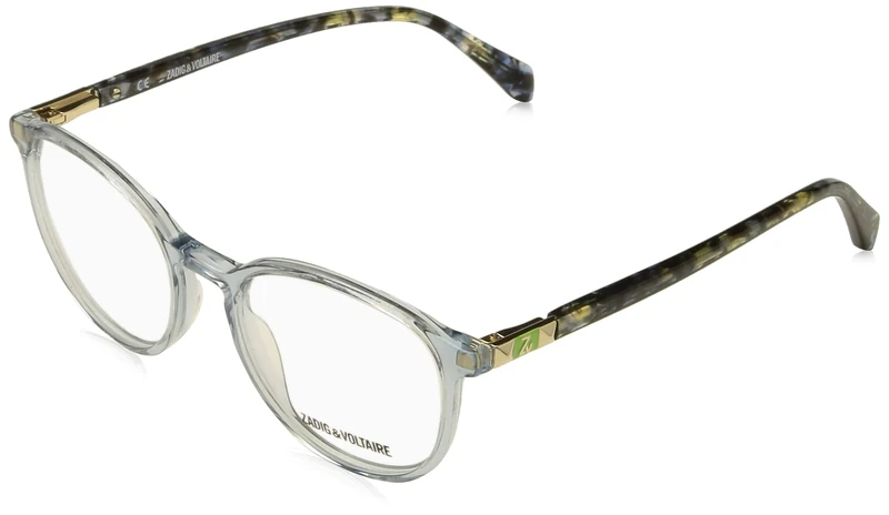 ZADIG&VOLTAIRE VZJ037 Glasses, Shiny Transp.Azure, 46 Child, Shiny Transp.azure, UK 18
