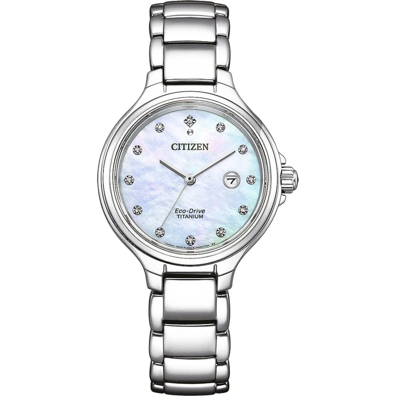 Citizen Women's Analogue Eco-Drive Watch with a Titanium Strap