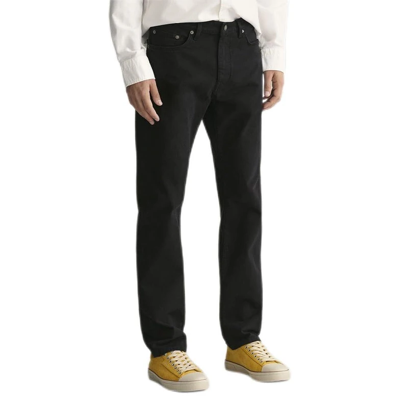 GANT Men's Regular Desert Jeans, Black, Standard, Black, 36 W/36 L - Image 1
