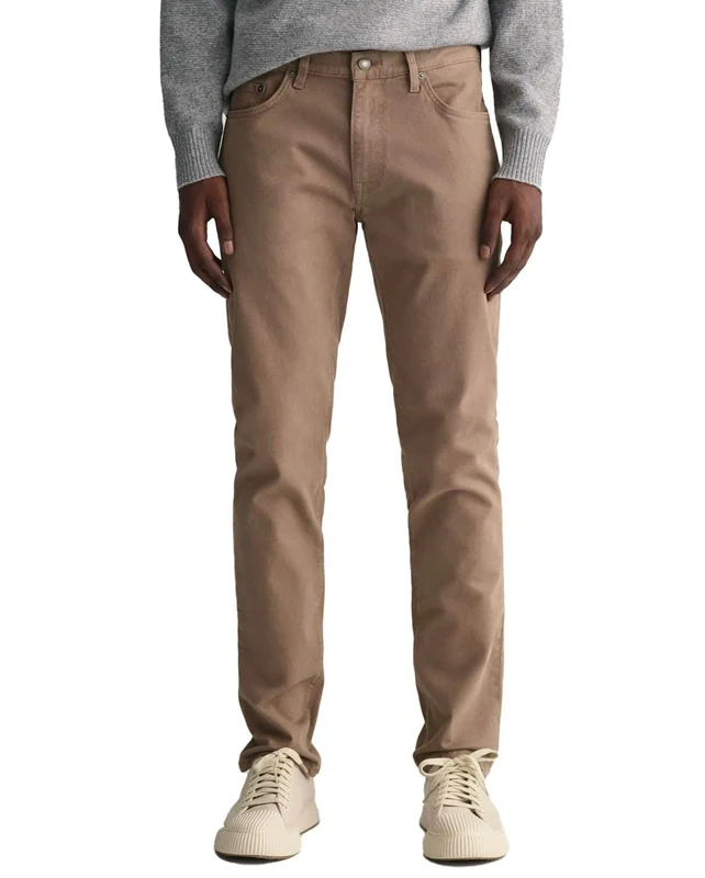 GANT Men's Slim Jeans, Desert Brown, 30 W/30 L