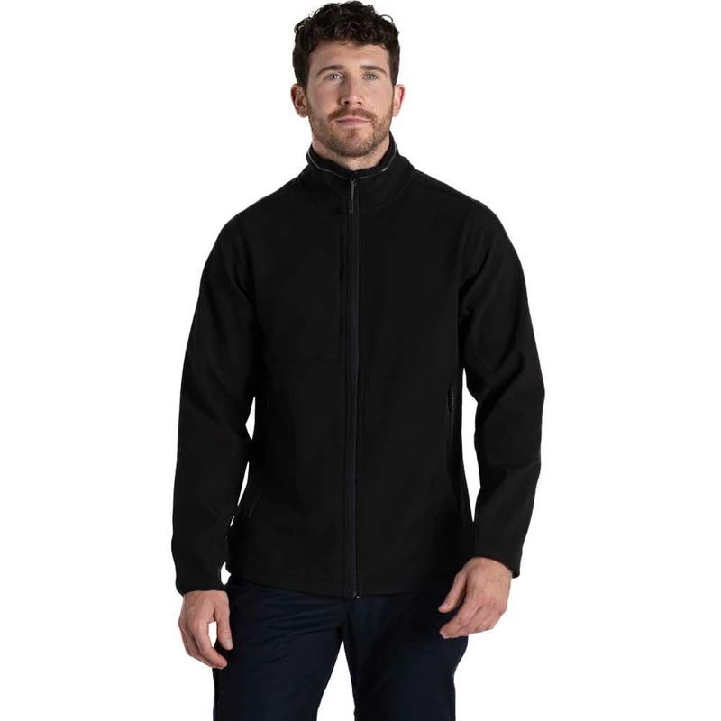 Craghoppers Mens Expert Basecamp Jacket Softshell, Black, XXL