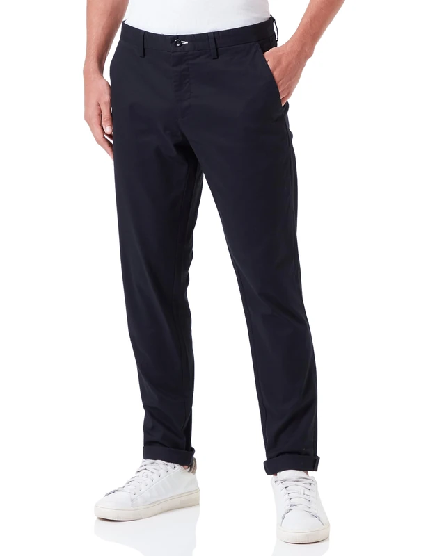 GANT Techprep Men's Slim Tp Chino Trousers Slim Fit, Black, 34 W/32 L