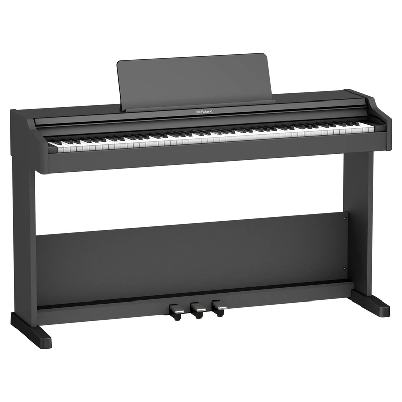 Roland RP107 Digital Piano | Compact and Affordable Home Piano with Traditional Upright Styling | Perfect for Beginners | Class-Leading Sound and Playability | Onboard Bluetooth® & More