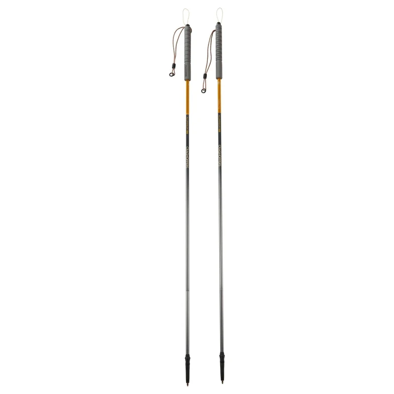 Treklite Foldable Compact Walking Poles (Pair), AnYel/AnGrey