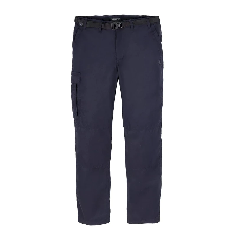 Craghoppers Mens Expert Kiwi Tailored Trousers Dark Navy 36R Anti-Insect Sun Protective 9 Pockets