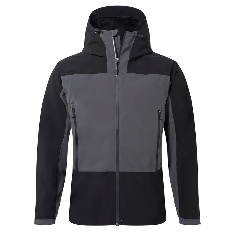 Craghoppers Mens Expert Active Jacket Rain Coat, Carbon Grey/Black, XL UK