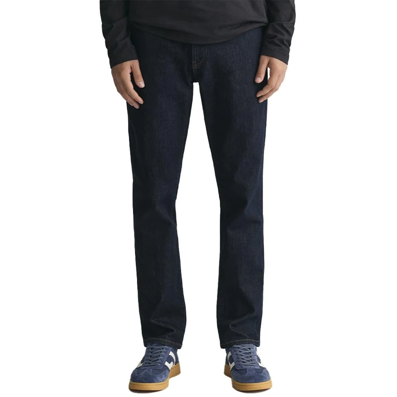 GANT Men's Slim Jeans, Dark Blue, 30W / 36L