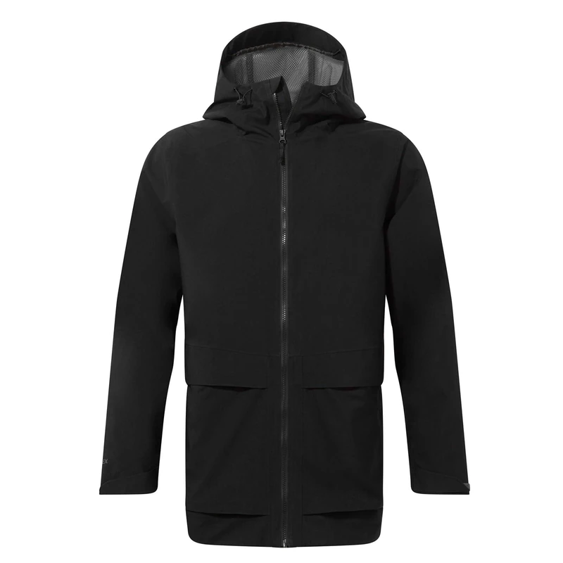 Craghoppers Unisex Expert Gore-Tex Jacket Waterproof Shell, Black, XS