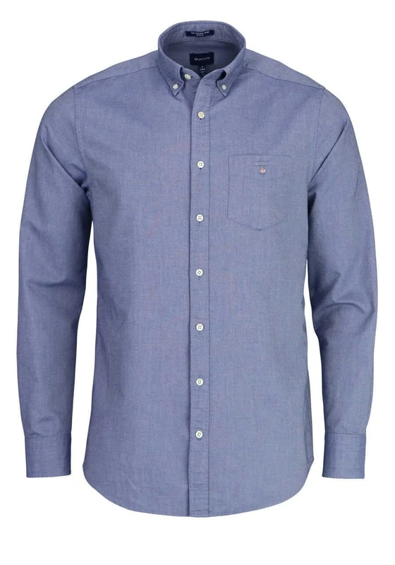 GANT Men's REG Oxford Shirt Classic Shirt, Persian Blue, Standard, Persian Blue, L