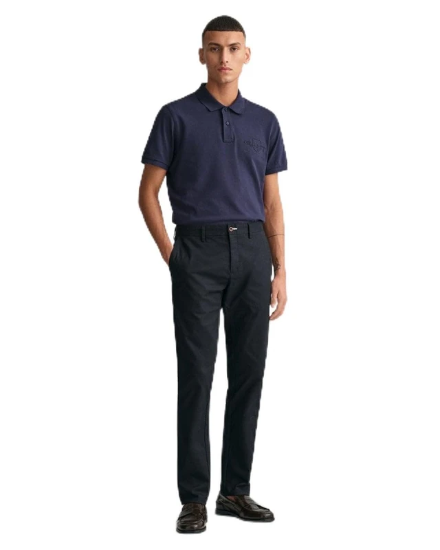 GANT Men's Slim TECH PREP Chinos Dress Pants, Black, 40W / 32L