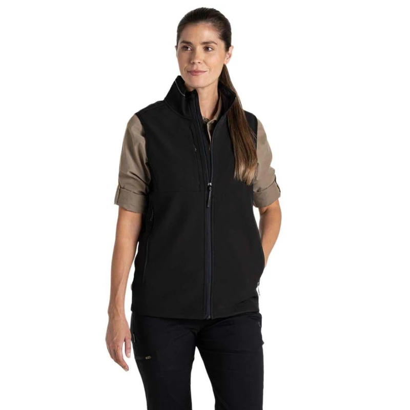 Craghoppers Expert Basecamp Softshell Gilet Men's Sleeveless Jacket Black Size S