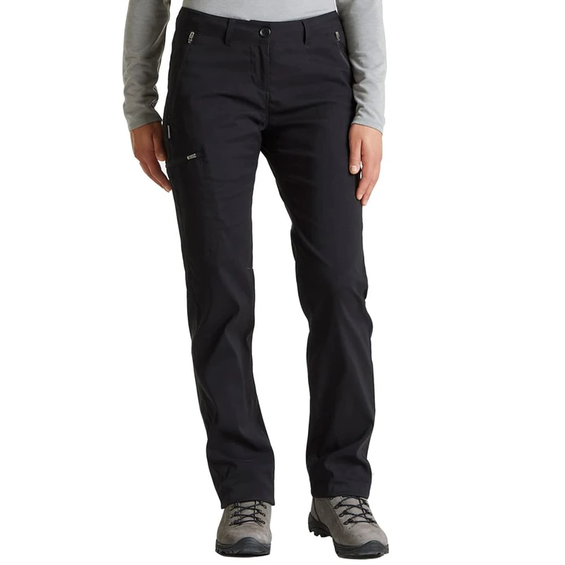 Craghoppers Womens Expert Kiwi Pro Stretch Trousers, Black, Size 12 - Image 1