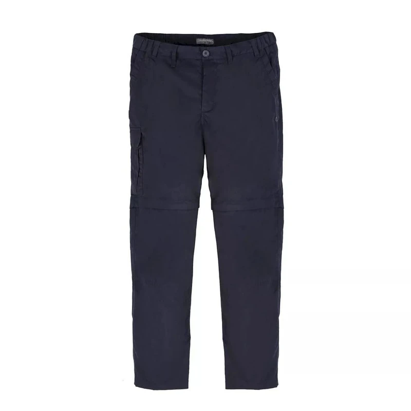 Craghoppers Expert Kiwi Slim Fit Convertible Trousers - Dark Navy - Size 38