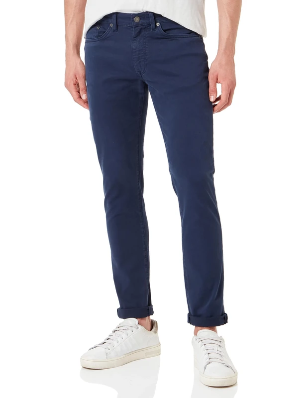 GANT Men's Slim Desert Jeans, Navy, Standard, Navy, 29 W/32 L