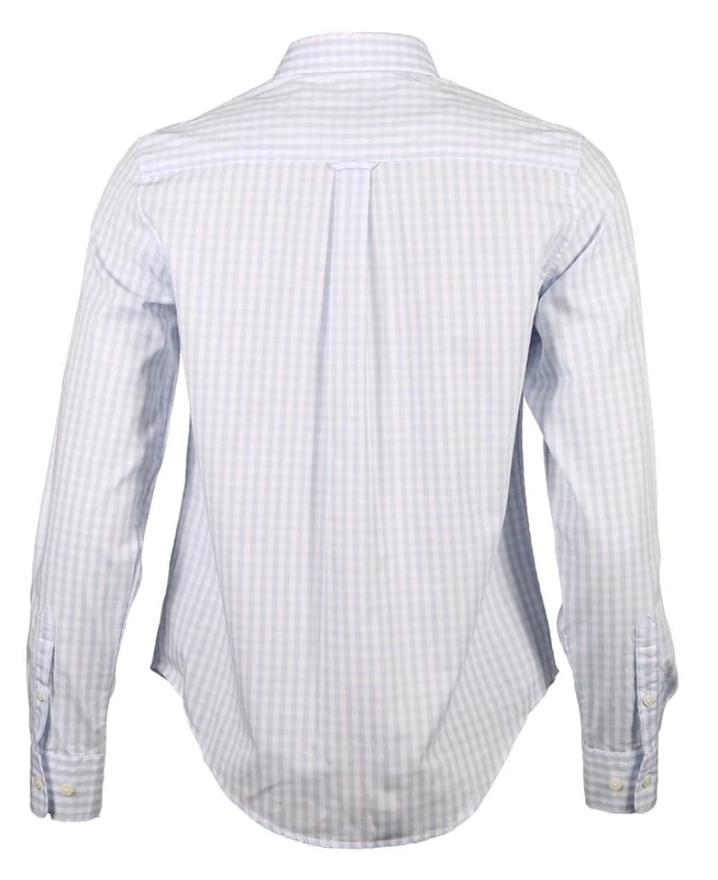 GANT Women's Reg Poplin Gingham Shirt VICHYKARO Shirt, Light Blue, 14 - Image 1