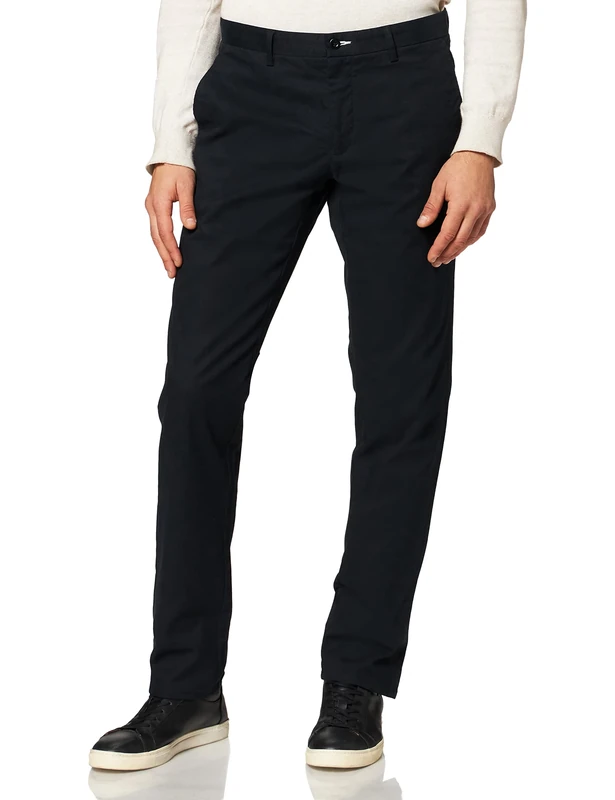 GANT Men's Slim Tech Prep Chinos Classic Trousers, Black, 40 W/30 L