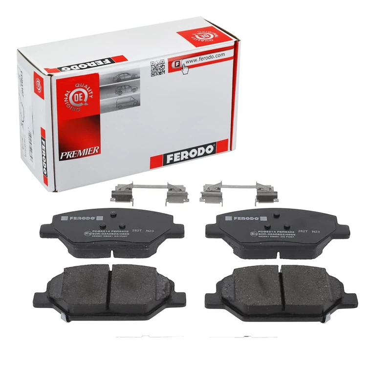 FERODO Brake Pads | FDB5214 | OE-Matching Quality | Eco-Friction Fuse+ Technology | Pack of 4