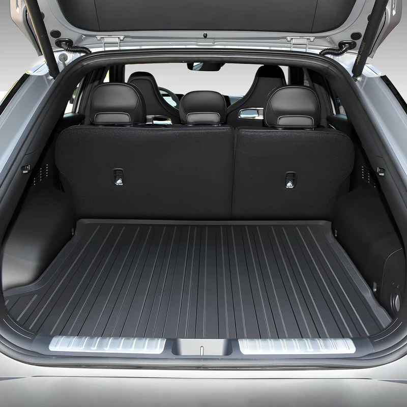 Premium Cargo Liner for Kia EV6 2022-100% Protection - Custom Fit Car Trunk Mat - Easy-to-Wash & All-Season Black Cargo Mat - 3D Shaped Laser Measured Trunk Liners for Kia EV6 (CV)