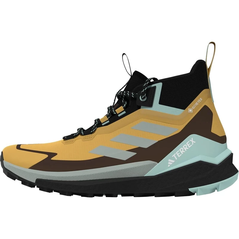 adidas Women's Terrex Free Hiker 2.0 Hiking Shoes, Reloved Yellow/Wonder Silver, 7