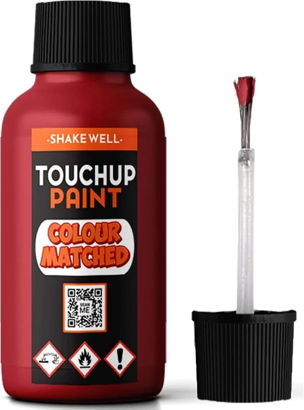 Xtremeauto Enamel Touch Up Paint 30ml For Kitchen Appliances & Bathroom - Fast Drying Repair Pen - Suitable For Radiator, Shower, Fridge, Sink, Chips and Scrapes (Red)