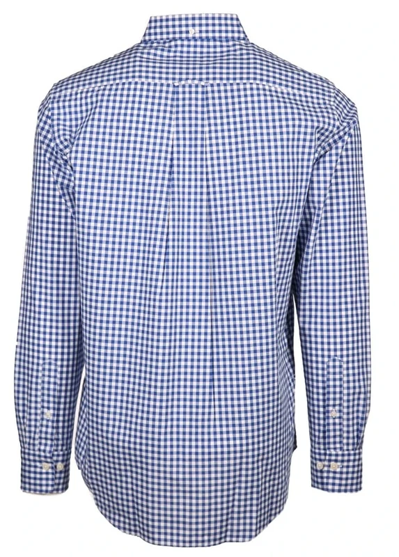 GANT Men's Reg Poplin Gingham Shirt, College Blue, 3XL