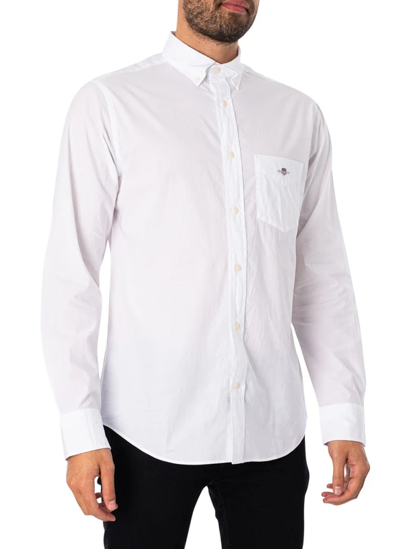 GANT Mens Poplin Shirt White S