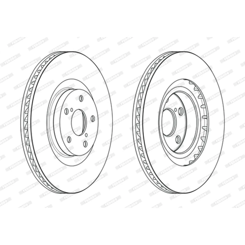 FERODO BRAKE DISC | DDF2496LC-1 | FRONT | FOR LEXUS GS 2005-2012 | OE-MATCHING QUALITY | SMOOTH & QUIET PERFORMANCE