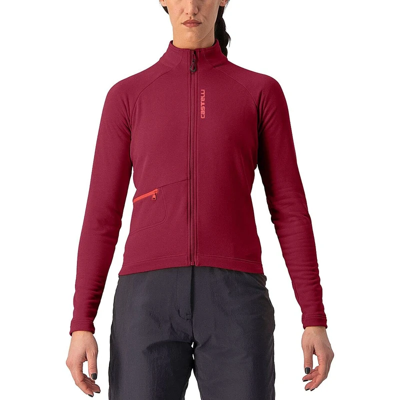 CASTELLI 4522539-421 UNLTD Trail W JRS Women's Sweatshirt Bordeaux/Brilliant Pink L - Image 1