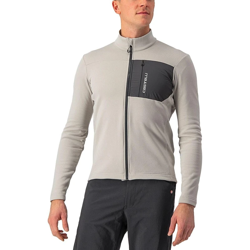 CASTELLI 4522505-076 UNLTD TRAIL JERSEY Men's Sweatshirt Gray/Dark Gray travertine M