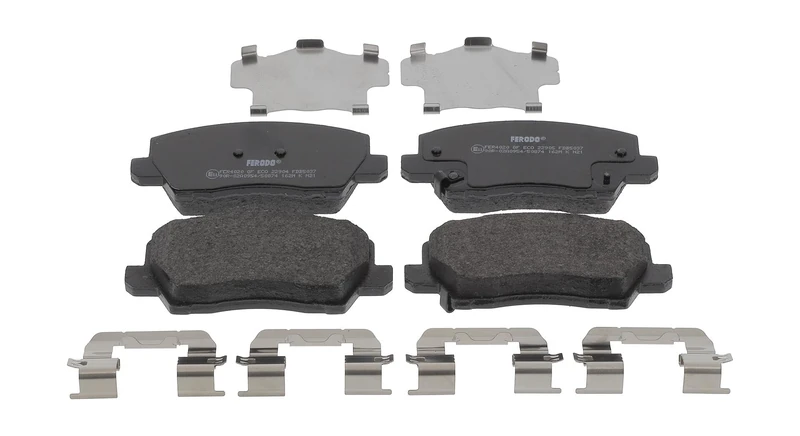 FERODO BRAKE PADS | FDB5037 | FRONT | FOR KIA PICANTO III 2017- | OE-MATCHING QUALITY | ECO-FRICTION FUSE+ TECHNOLOGY
