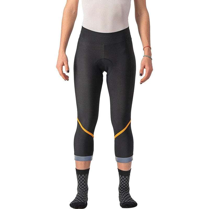 CASTELLI 4522552-883 VELOCISSIMA TH KNI. Women's Tights Black/Melon-Silver Reflex S