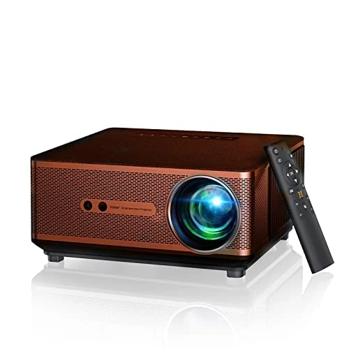 Auto Focus & Keystone 1080P HD Portable Projector, WiFi6 Bluetooth 5.2 Projectors, YABER Pro V9 Smart Projector, Home Cinema Projectors for Bedroom/Smartphone/TV Stick