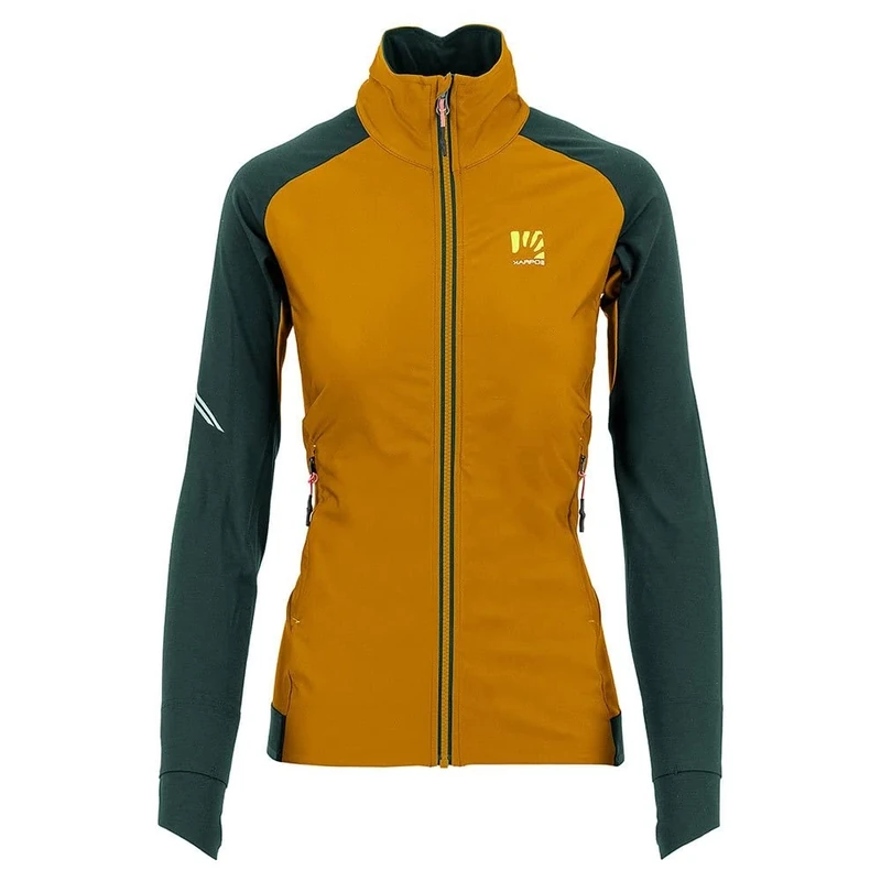 KARPOS 2501130-026 LAVAREDO W FLEECE Jacket Women's GOLD FLAKE/JUNGLE GREEN Size XS