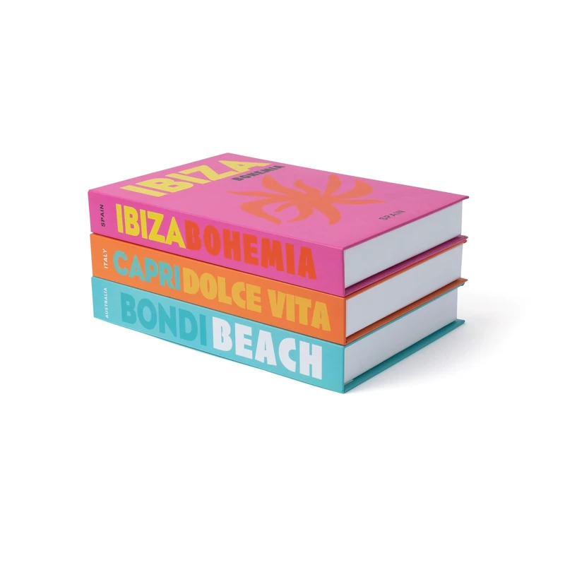 TwoDays Preppy Room Decor Aesthetic, Decorative Books, Coffee Table Books Decor, Faux for Decoration, Bookshelf Fake Stuff, Things. (Set of 3) - Image 1