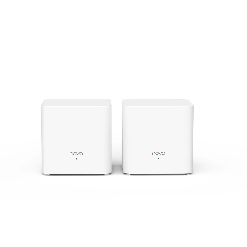 Tenda Nova AX1500 Whole Home Mesh Wifi 6 System, Up to 3 Rooms 2200sq ft Coverage, Dual-Band Wifi Mesh with 2 Gigabit Ports, Compatible with Alexa, Parental Control and Easy Setup（MX3）2-Packs