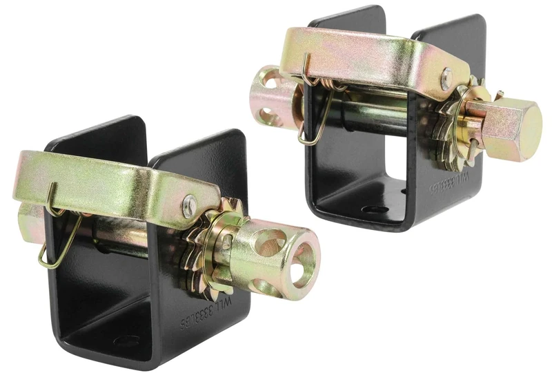 Mytee Products Lashing Winch 2 Inches (1 Left, 1 Right) Bolt On Weld On Track Tie Down Tow Dolly Strap Truck Flat