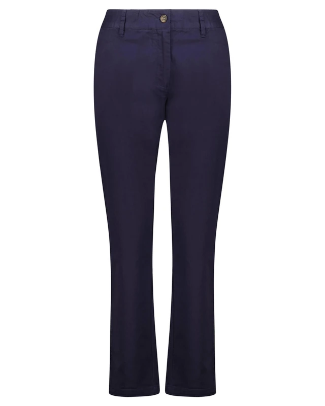 GANT Women's Slim Chinos Classic Trousers, Evening Blue, Standard, Evening Blue, 36 W