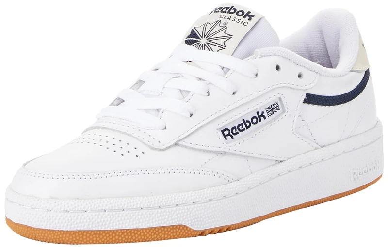 Reebok Men Club C 85 Sneaker, FTWR White/Alabaster/Reebok Rubber Gum-06, 2.5