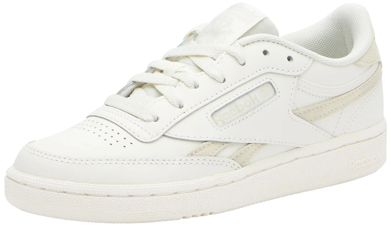 Reebok Women Club C Revenge Sneaker, Chalk/Alabaster/Gold Met, 5.5