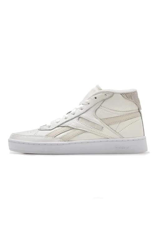 Reebok Women Club C Form Hi Sneaker, Chalk/Alabaster/Chalk, 5.5