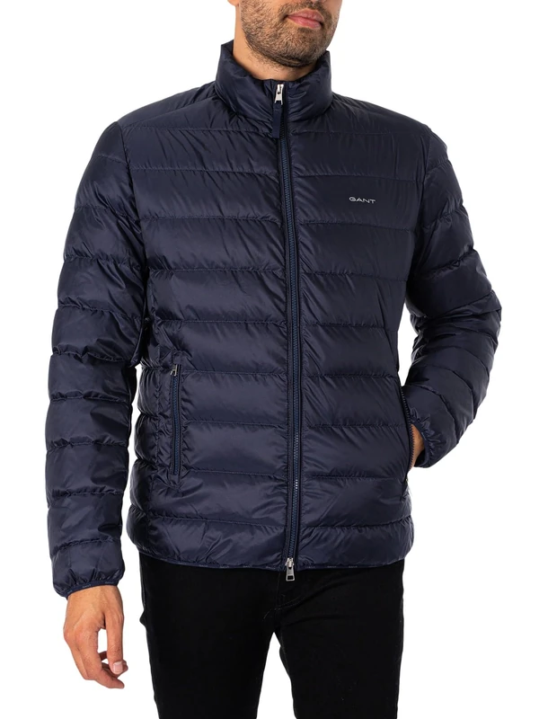 GANT Men's Light Down Jacket - Evening Blue - 4XL