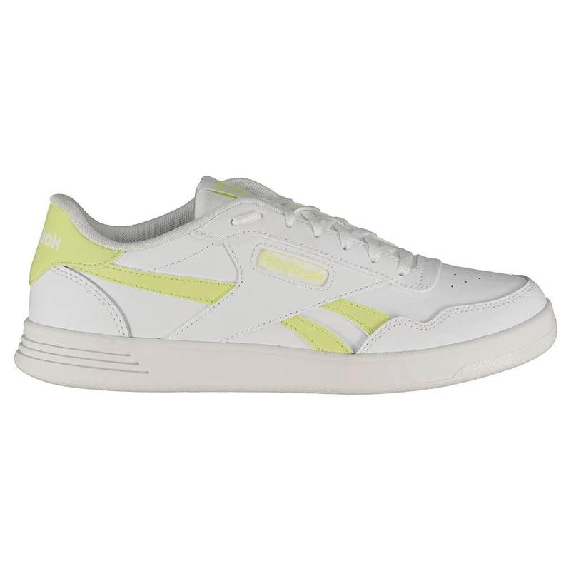 Reebok Women Court Advance Sneaker, White/Citrus Glow/FTWR White, 5
