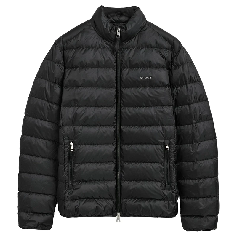 GANT Men's Light Down Jacket, Black, XL