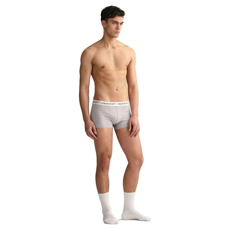 GANT Men's Trunks Pack of 3, Grey Mixed, S