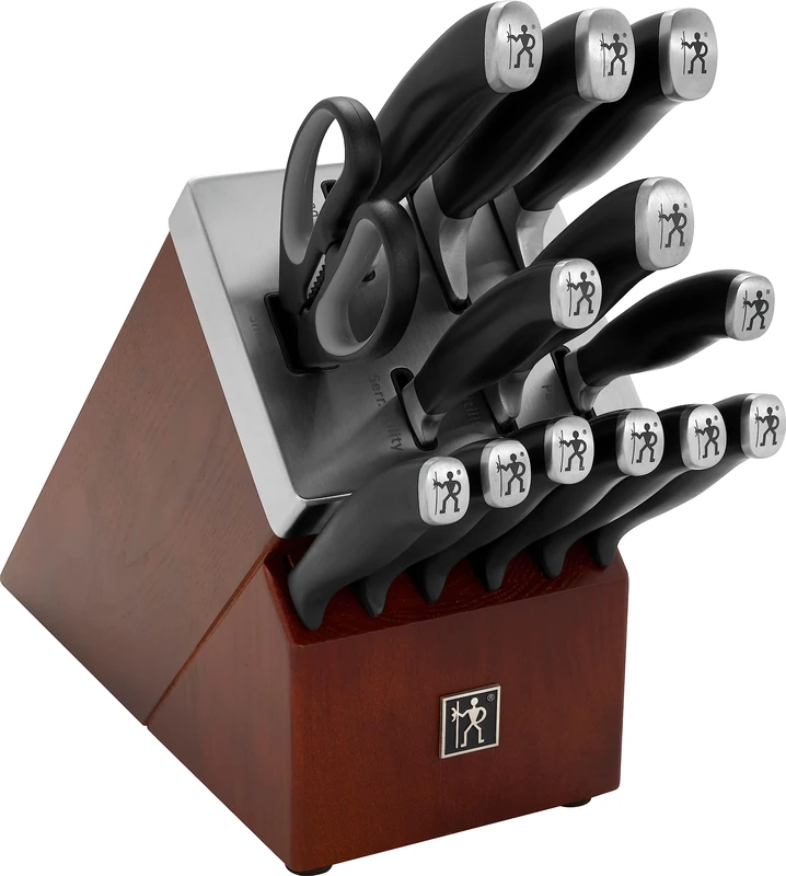 Henckels International Elan 14 pc Knife Block Set, Black