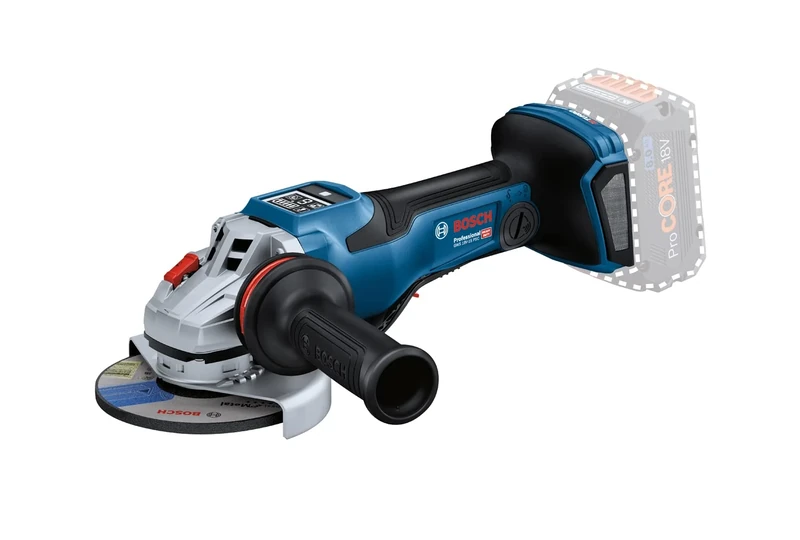 Bosch Professional 18V System BITURBO Cordless Angle Grinder GWS 18V-15 PSC (incl.Aux. Handle, Protective Guard, Cut-Off Protective Guard, Quick-Clamping nut, L-BOXX, Without Battery/Charger)