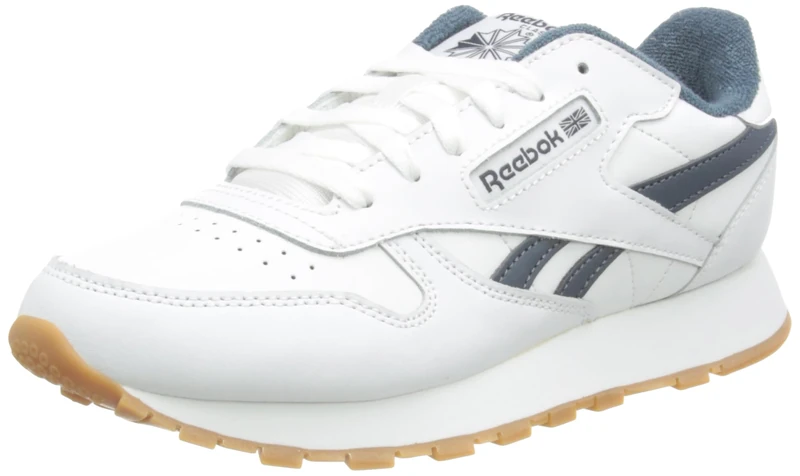 Reebok Men Classic Leather Sneaker, FTWR White/Hoops Blue F23/Reebok Lee 7, 5.5