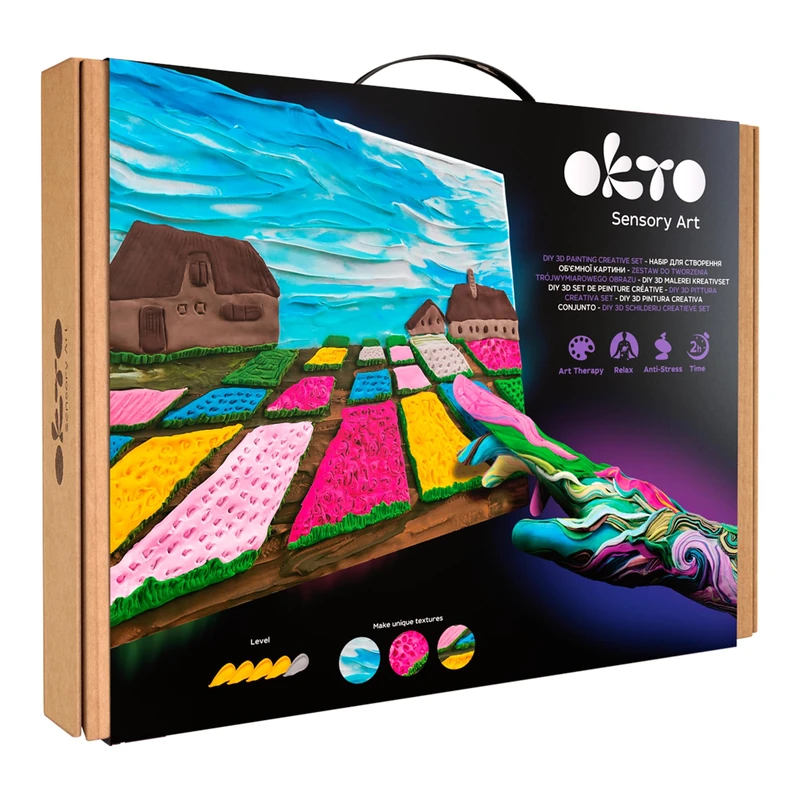 OKTO Oktoclay Flower Beds in Holland Foam Paint Set, 10001, Multi-Colour, One Size - Image 1